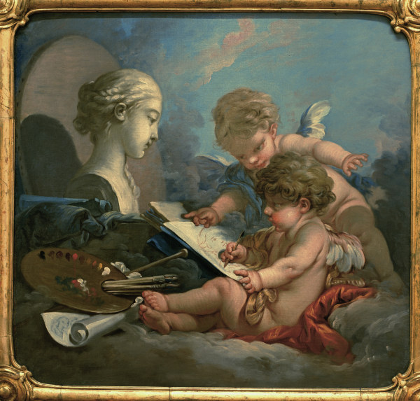 Allegory of Paint. a François Boucher