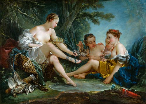 Diana after the Hunt a François Boucher