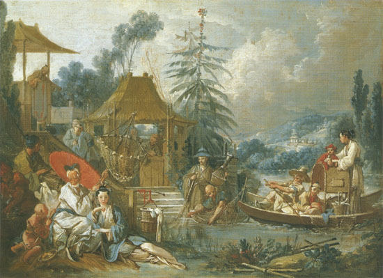 fishing Chinese a François Boucher