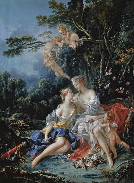 Giove e Callisto a François Boucher