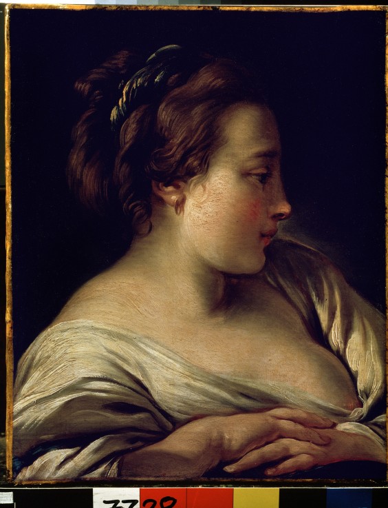 Head of a girl a François Boucher