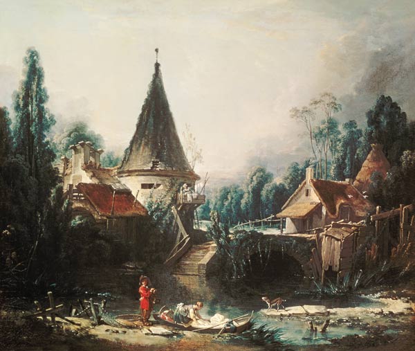 Landscape near Beauvais a François Boucher