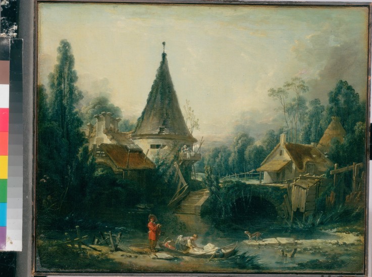 Landscape near Beauvais a François Boucher