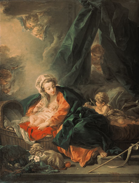 Maria mit dem Kind und dem Johannesknaben a François Boucher
