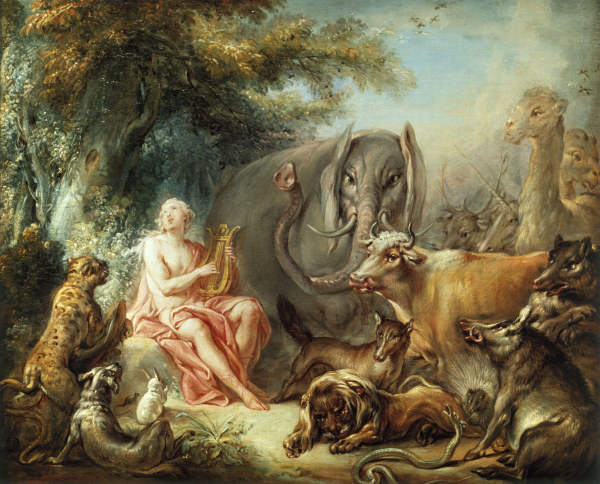 Orpheus enchants the Animals a François Boucher