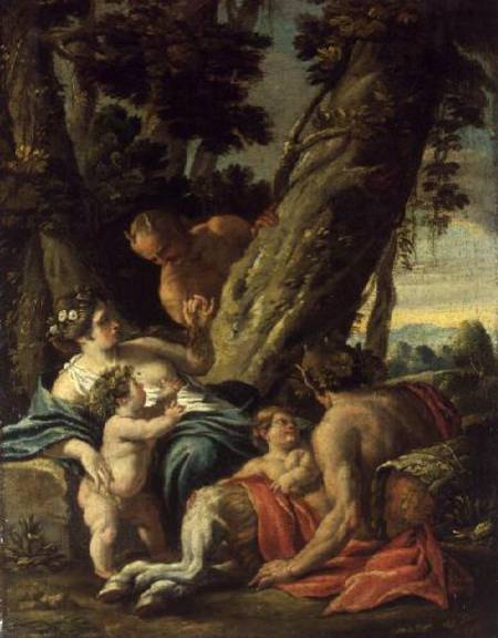 Satyr and Nymph a François Boucher