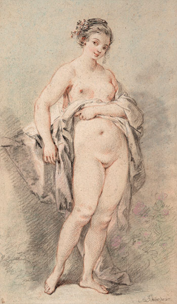 Standing Nude Girl a François Boucher