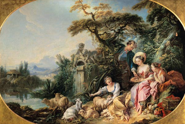 The Shepherd's Gift or, The Nest a François Boucher