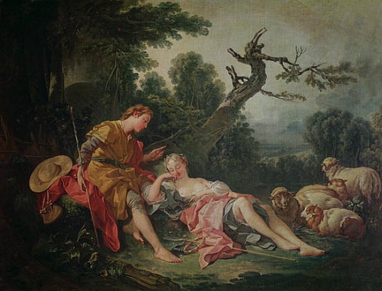 The Sleeping Shepherdess a François Boucher