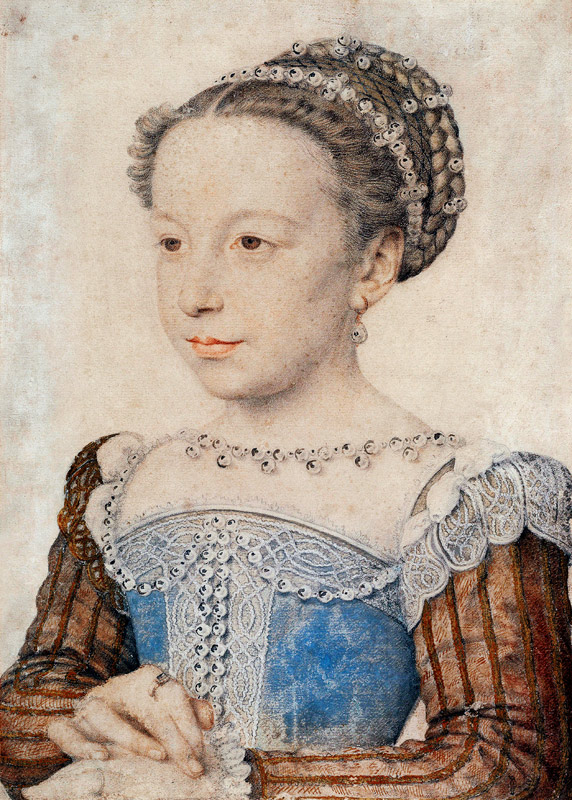 Portrait of Margaret of Valois (1553-1615) a François Clouet