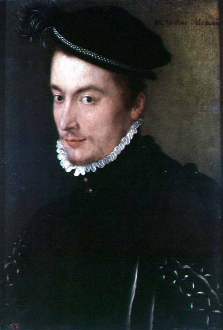 Portrait presumed to be Hercule-Francois de France (1554-84) Duke of Alencon a François Clouet