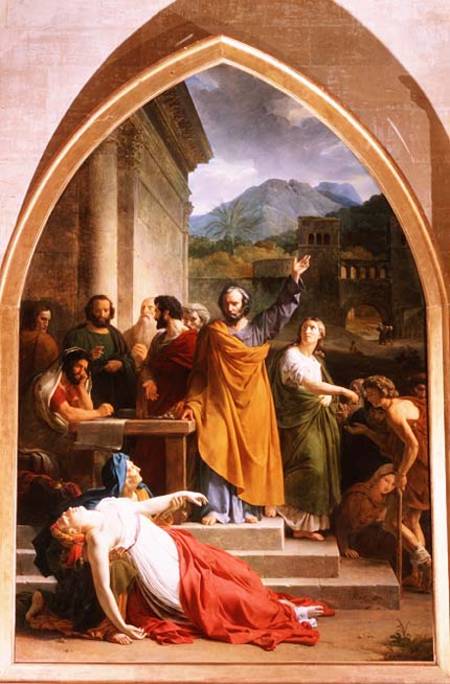 The Death of Sapphira a François-Edouard Picot