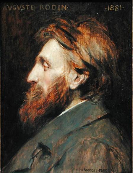 Portrait of Auguste Rodin (1840-1917) a François Flameng