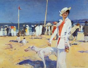 Woman by the Sea (Elegante au bord de la mer)