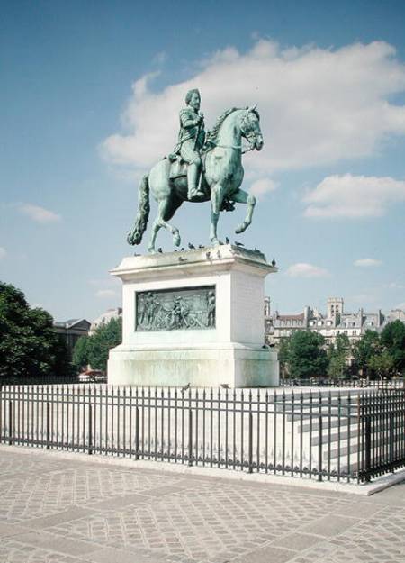 Equestrian statue of Henri IV (1553-1610) a Francois Frederic Lemot