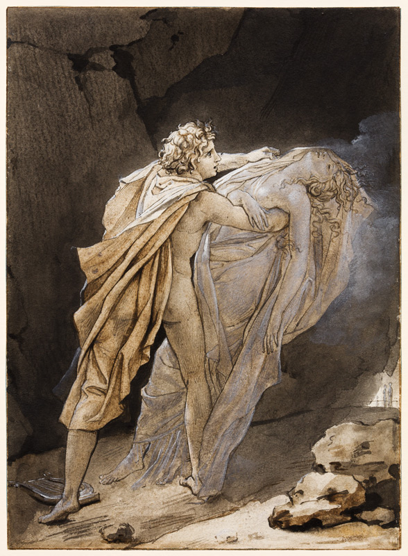 Orpheus tries to hold on to Eurydice a François Gérard