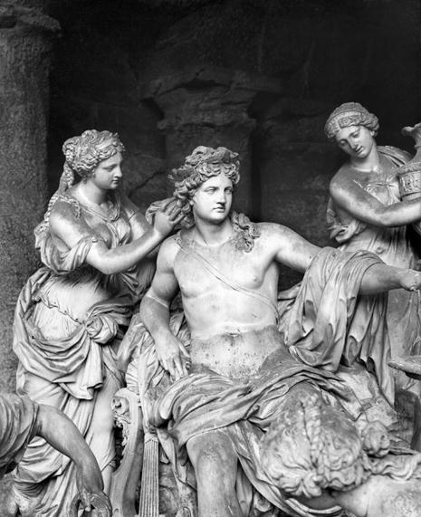 Apollo tended by the nymphs in the grove of the Baths of Apollo, executed with the assistance of Tho a Francois Girardon