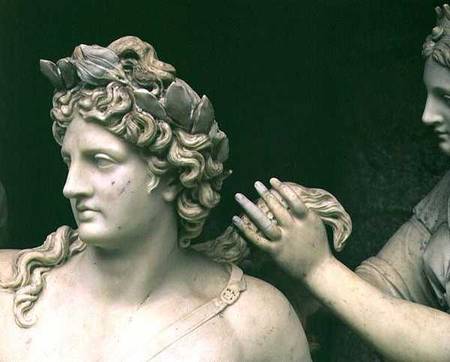 Apollo Tended by the Nymphs, detail showing the head of Apollo, intended for the Grotto of Thetis ex a Francois Girardon