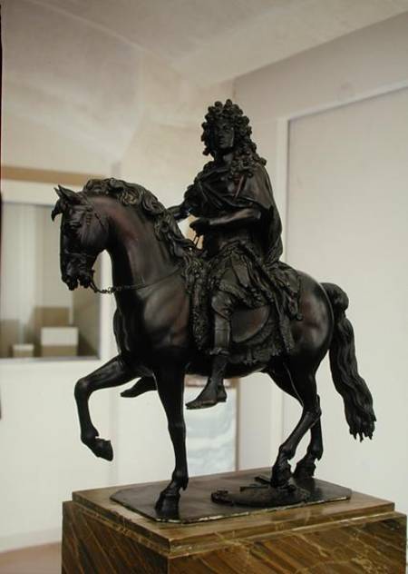 Equestrian statue of Louis XIV (1638-1715) in Roman costume a Francois Girardon