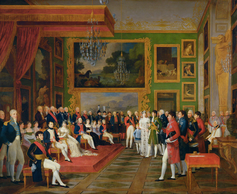 The Marriage of Eugene de Beauharnais (1781-1824) to Amalie Auguste of Bavaria in Munich, 13th Janua a François Guillaume Ménageot