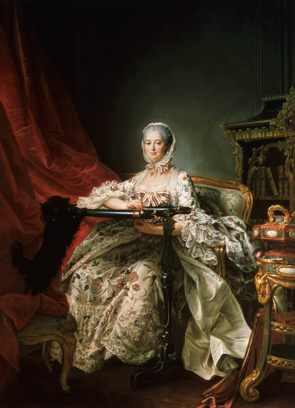 Madame de Pompadour a François-Hubert Drouais