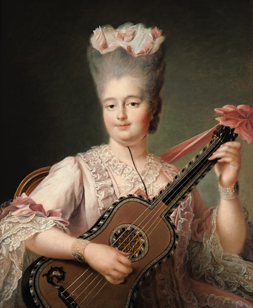 Portrait of Marie-Clothilde of France (1759-1802), also known as Madame Clothilde, queen of Sardinia a François-Hubert Drouais