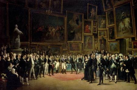 Charles X presenting awards to the artists at the end of the exhibition of 1824 a François-Joseph Heim