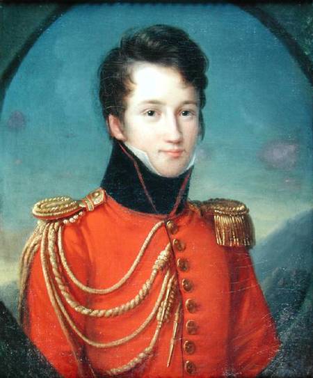 Portrait of Alfred de Vigny (1797-1863) a Francois Josephe Kinson