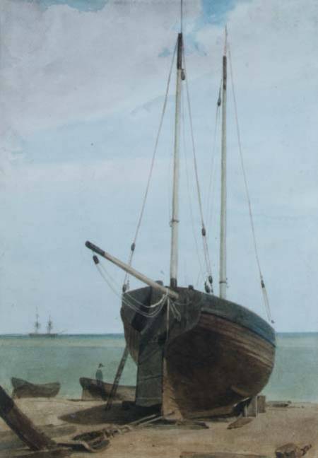 Deal: Lugger and Boats a Francois Louis Thomas Francia
