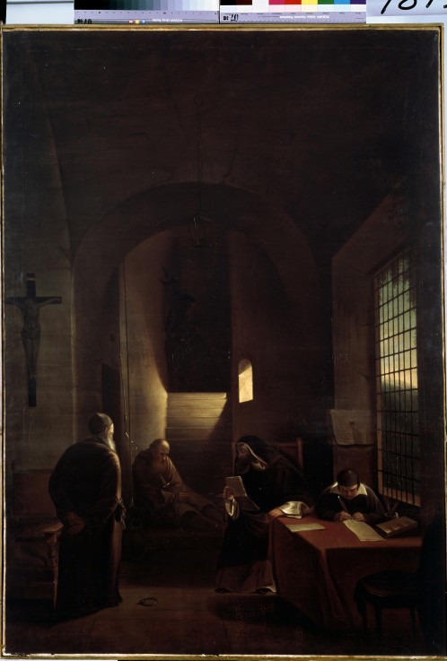 Galileo in the Prison a François Marius Granet