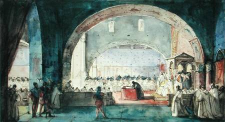 The meeting of the Chapter of the Order of the Temple held in Paris in 1147 a François Marius Granet