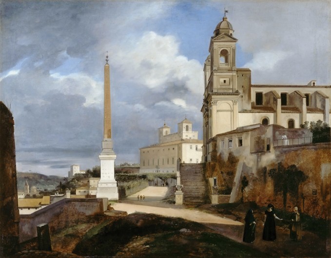 Santa Trinità dei Monti and Villa Medici in Rom a François Marius Granet