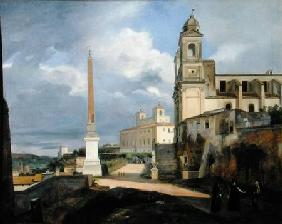 Trinita dei Monti and the Villa Medici, Rome