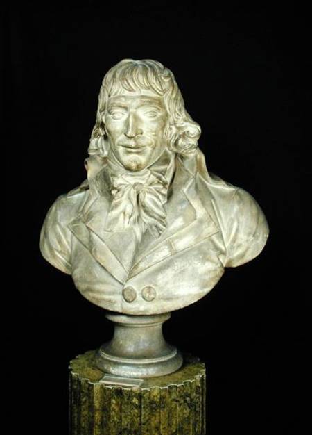 Portrait Bust of Camille Desmoulins (1760-94) a Francois Martin