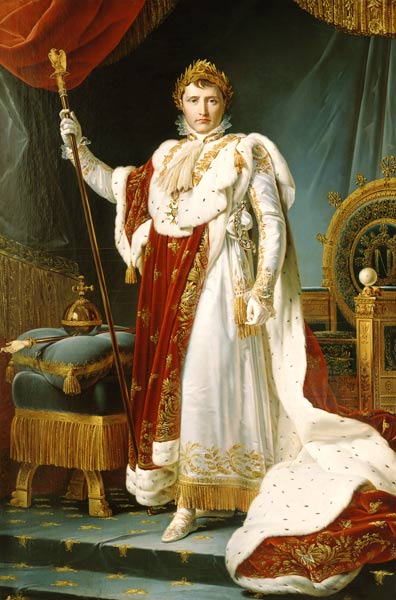 Napoleon voucher distinctive in the coronation regalia. Copy a François Pascal Simon Gérard
