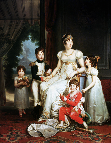 Caroline Bonaparte (1782-1839) and her Children a François Pascal Simon Gérard