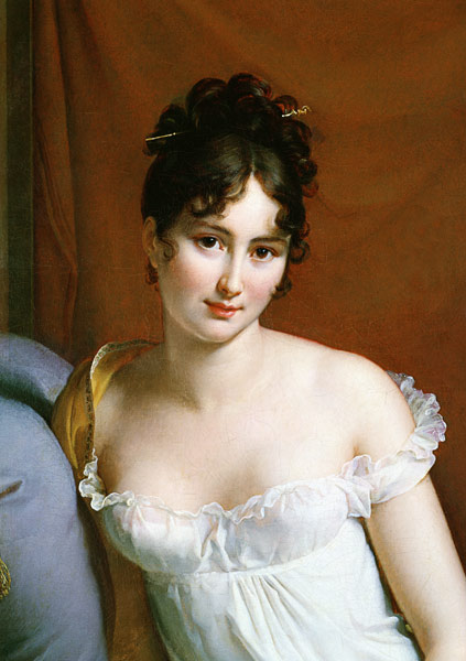 Portrait of Madame Recamier (1777-1849) (detail of 2292) a François Pascal Simon Gérard