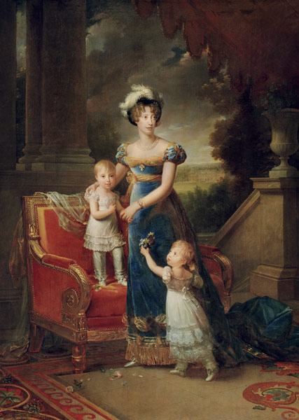 Duchesse de Berry with children Louise Marie Thérèse d'Artois and Henri d'Artois a François Pascal Simon Gérard