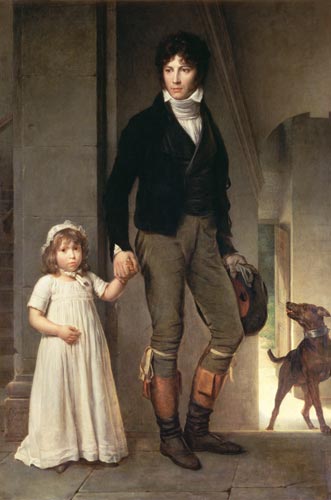 Jean-Baptiste Isabey with his daughter a François Pascal Simon Gérard