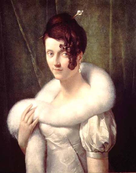 Portrait of a woman with a hair pin a François Pascal Simon Gérard
