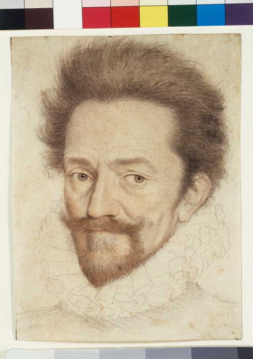 Portrait of a Bearded Man Wearing a Ruff a Francois Quesnel