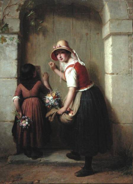 The Flower Sellers a Francois Verheyden
