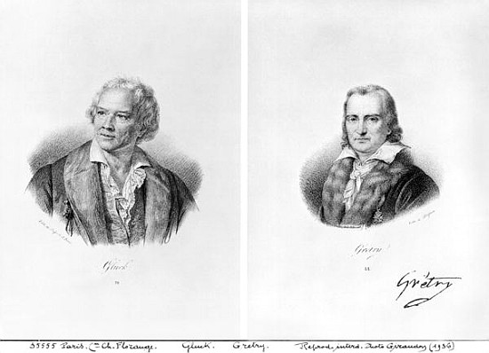 Christoph Willibald von Gluck (1714-87) and Andre Ernest Modeste Gretry (1741-1813) a Francois Seraphin Delpech