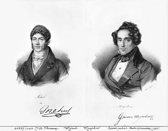 Etienne Mehul (1763-1817) and Giacomo Meyerbeer (1791-1864) a Francois Seraphin Delpech