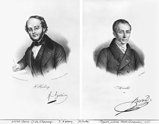 Jacques Fromental Halevy (1799-1862) and Ferdinand Herold (1791-1833) a Francois Seraphin Delpech