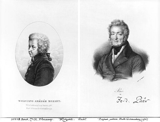 Wolfgang Amedeus Mozart (1756-91) and Ferdinando Paer (1771-1839) a Francois Seraphin Delpech
