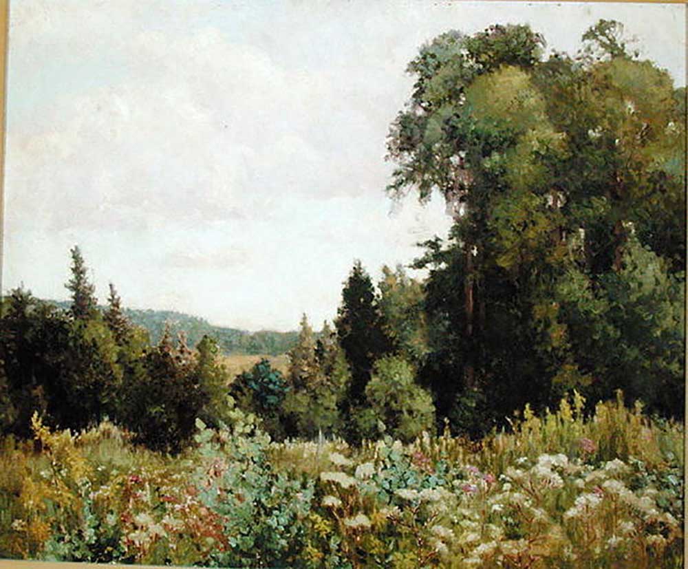 Flowering Meadow a Frank Johnston