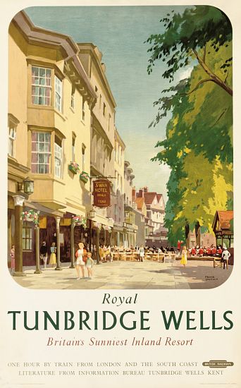 Royal Tunbridge Wells, poster advertising British Railways a Frank Sherwin