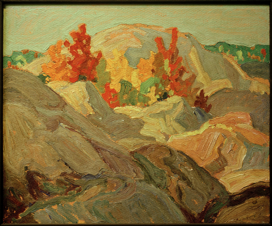 Autumn Foliage against Grey Rock a Franklin Carmichael