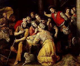 The adoration of the shepherds a Frans Floris de Vriendt